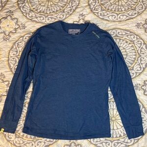 Ortovox Wool Base Layer Size Large Mens Blue